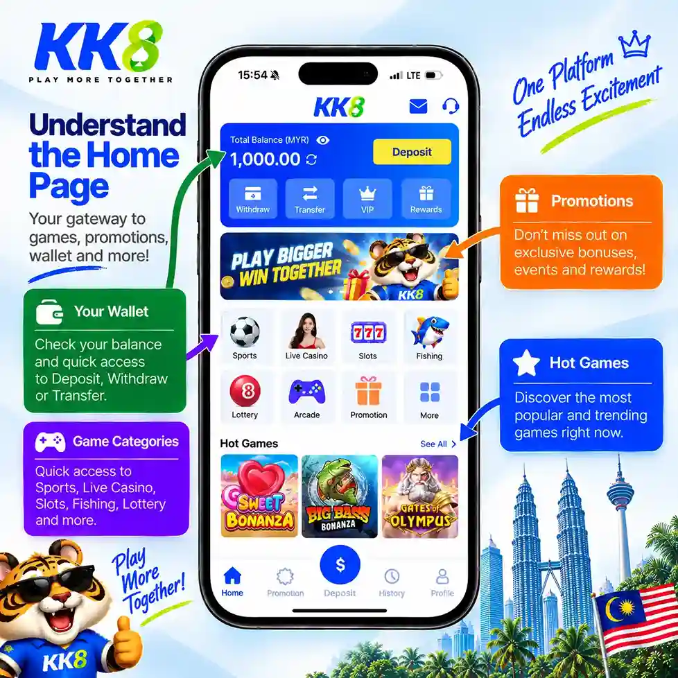 Kk8 casono game lobby